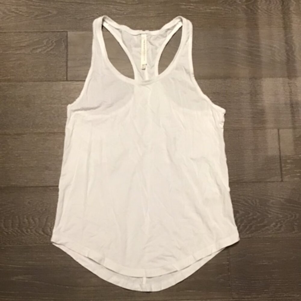 The Group Babaton White Racer Back Tank Top